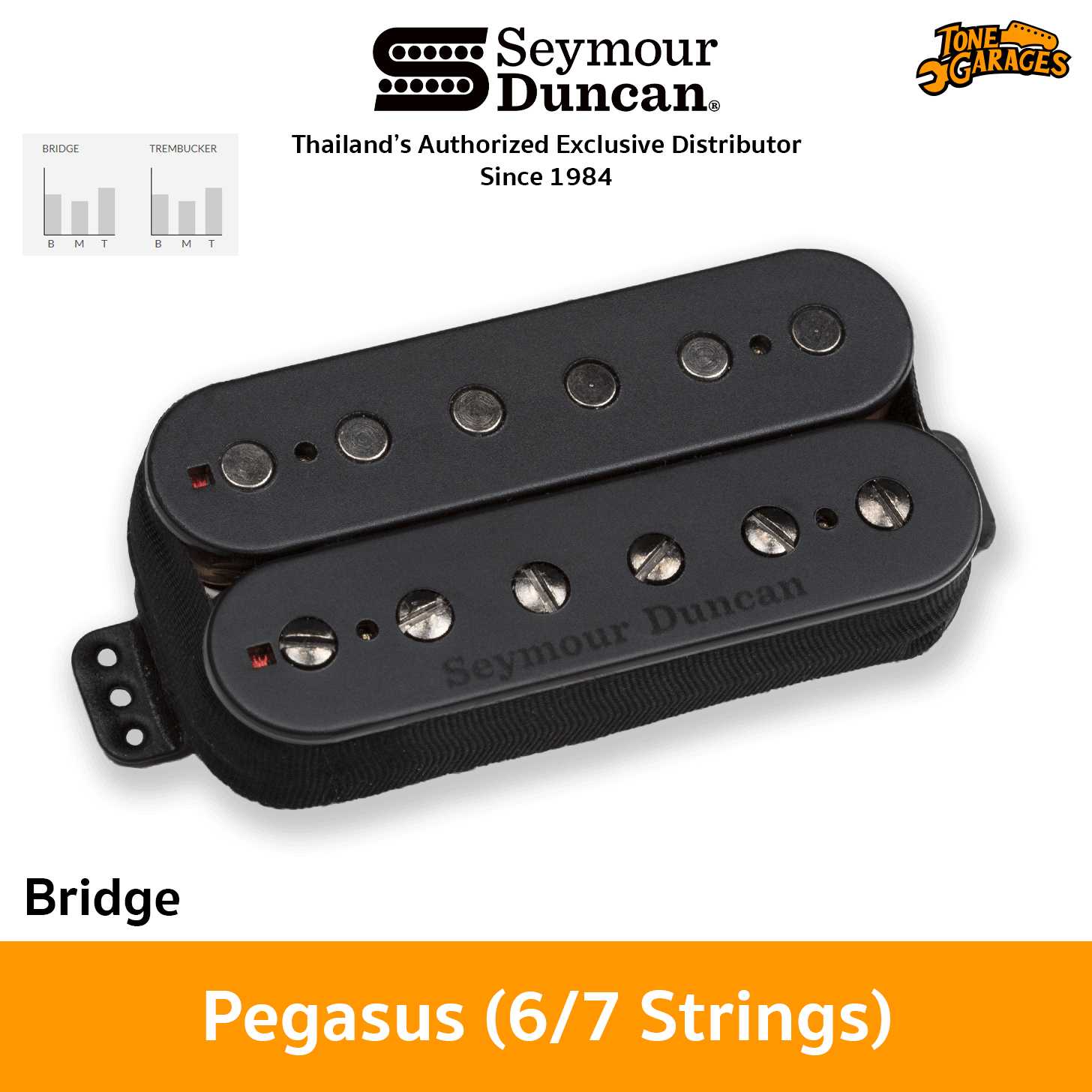 Seymour Duncan Pegasus Humbucker Trembucker Pickup 6 String / 7 String กีต้าร์