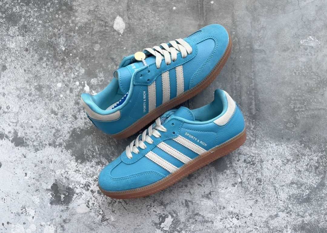 Adidas Samba Sporty And Rich Blue Grey   📌(ทักเชทก่อนสั่งซื้อ) 