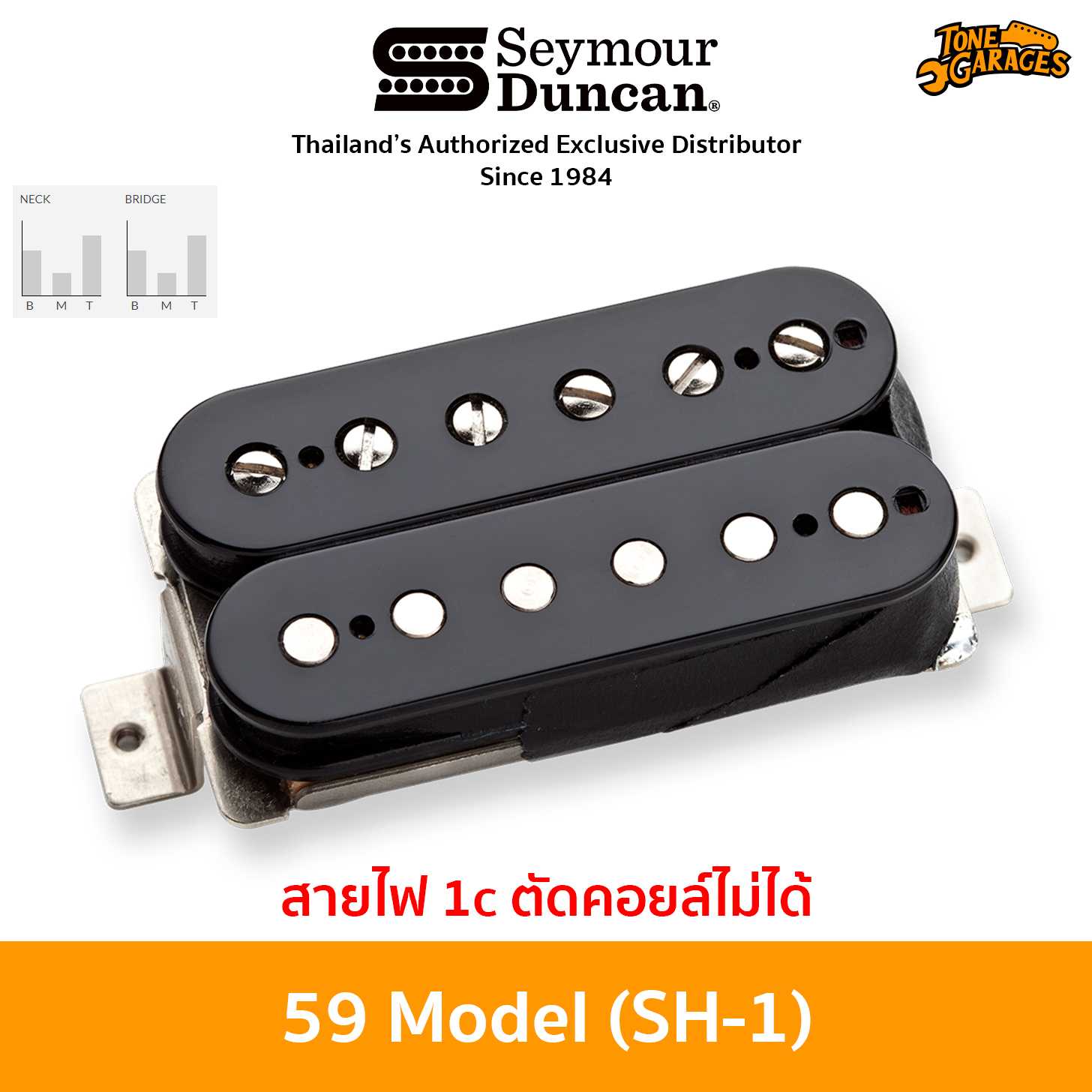 Seymour Duncan 59 Model SH-1 (1c Cable ตัดคอยล์ไม่ได้) Humbucker Pickup ปิ๊กอัพ กีต้าร์ไฟฟ้า