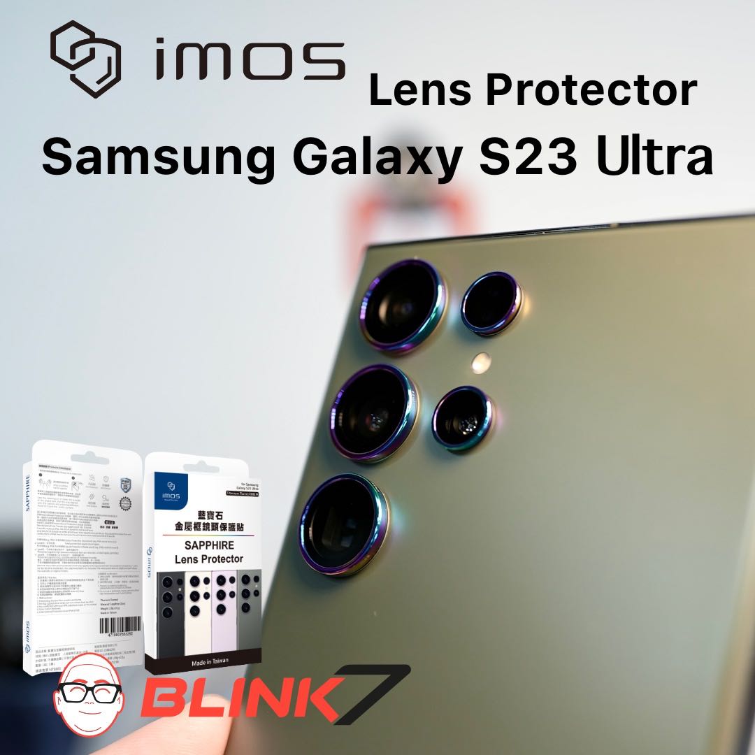 กระจกกันเลนส์กล้อง iMos Lens Protector Samsung Galaxy S23 Ultra