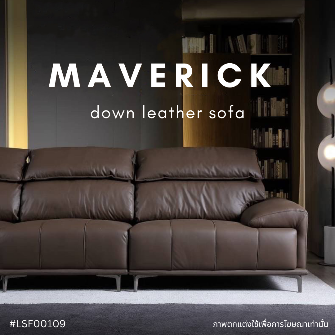MAVERICK down leather sofa