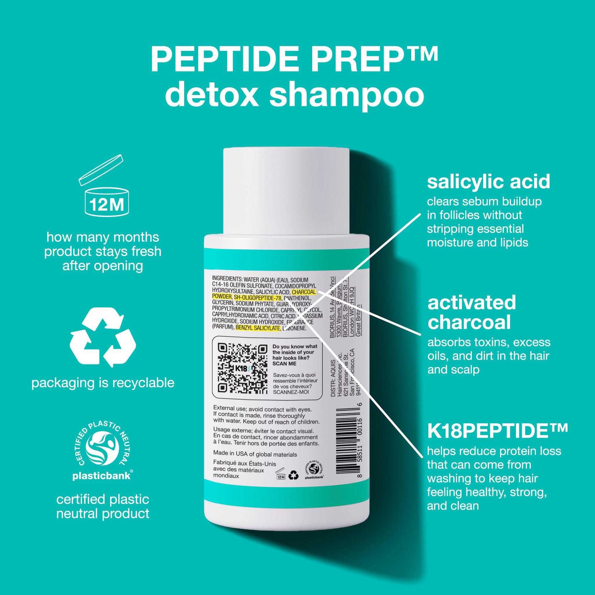 K18 PEPTIDE PREP™ detox shampoo