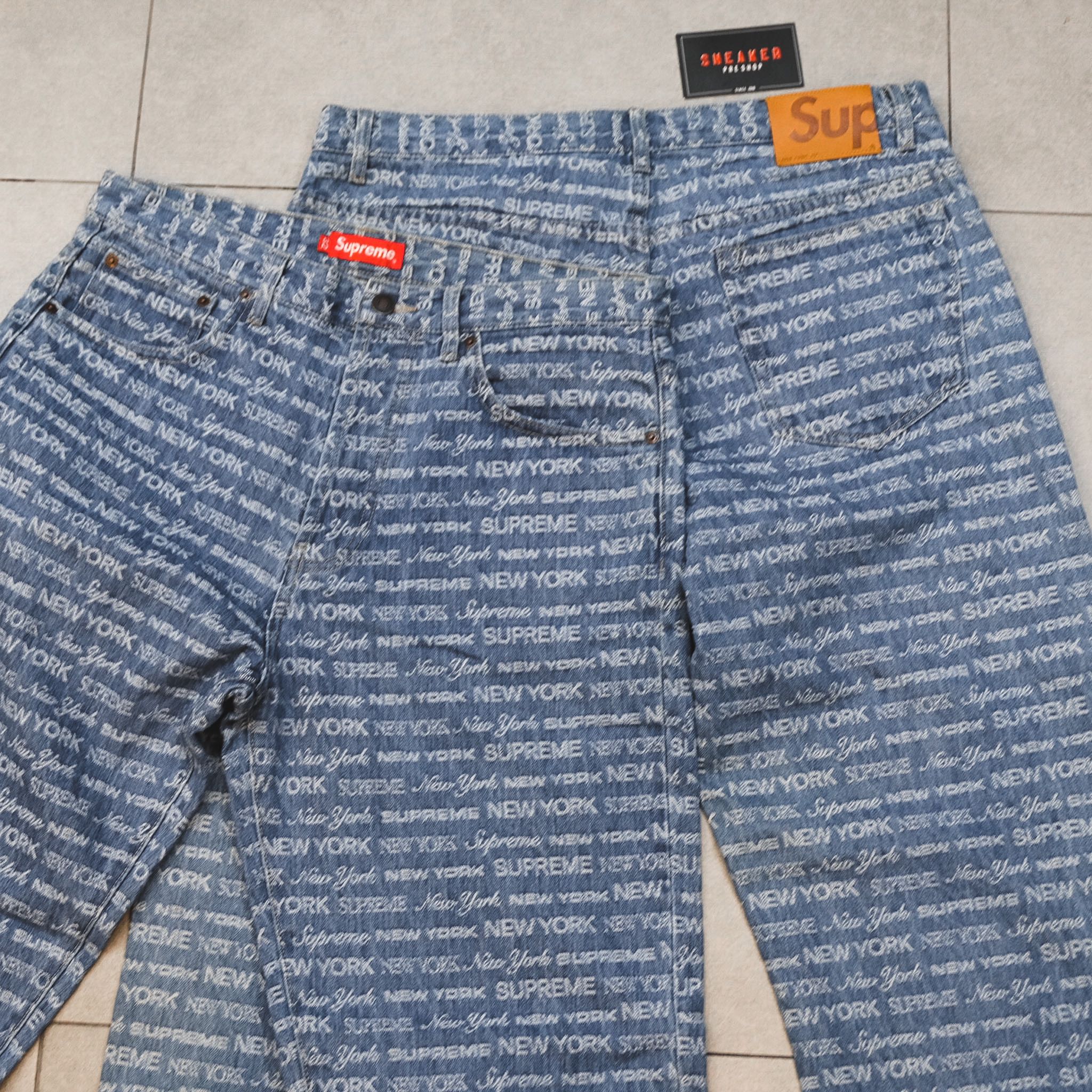  Supreme Multi Type Jacquard Regular Blue Jean