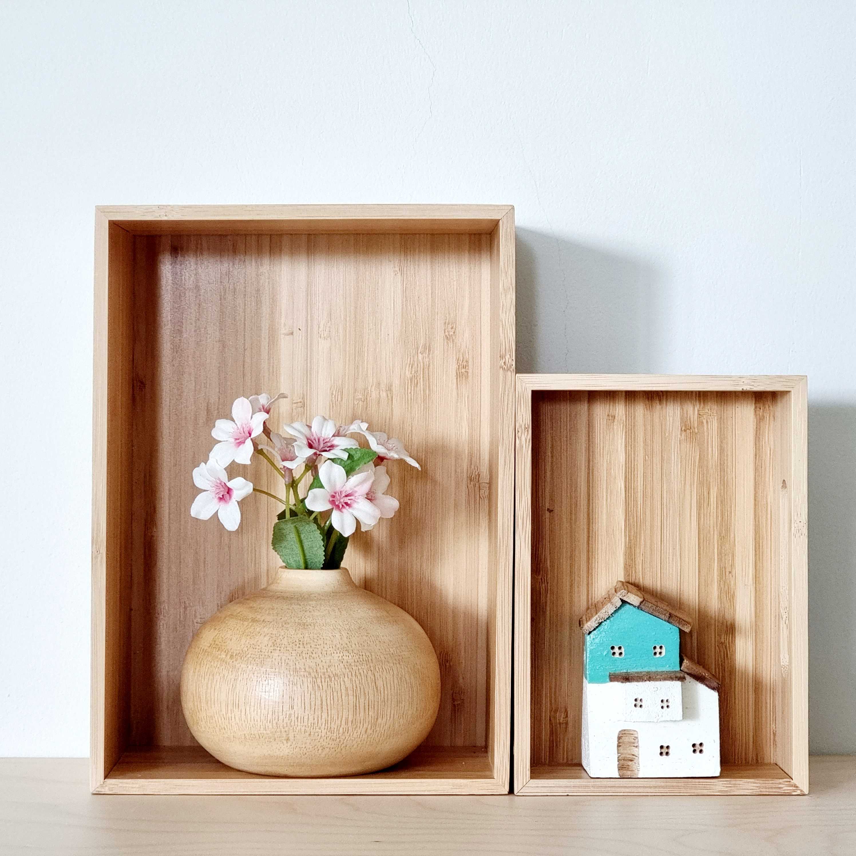 Mini Mango Wood Vase: แจกันไม้มะม่วงทรงกลม