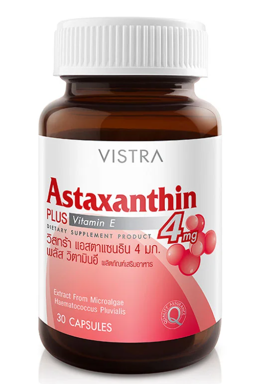 VISTRA-ASTAXANTHIN 4 MG. PLUS VITAMIN E 30'S