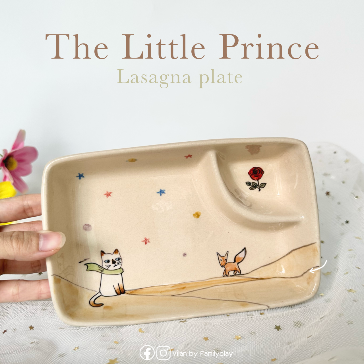 จานลาซานญ่า Lasagna plate - The Little price collection