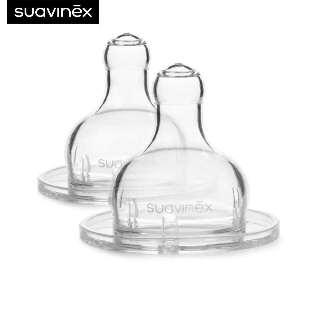 Suavinex จุกขวดนม Round teat  แพค 2 ชิ้น