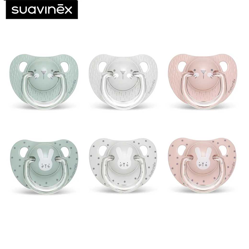 Suavinex จุกนมหลอก ลาย HYGGE : Premium Soother เหมาะสำหรับอายุ 0-6 เดือน หัวตัด