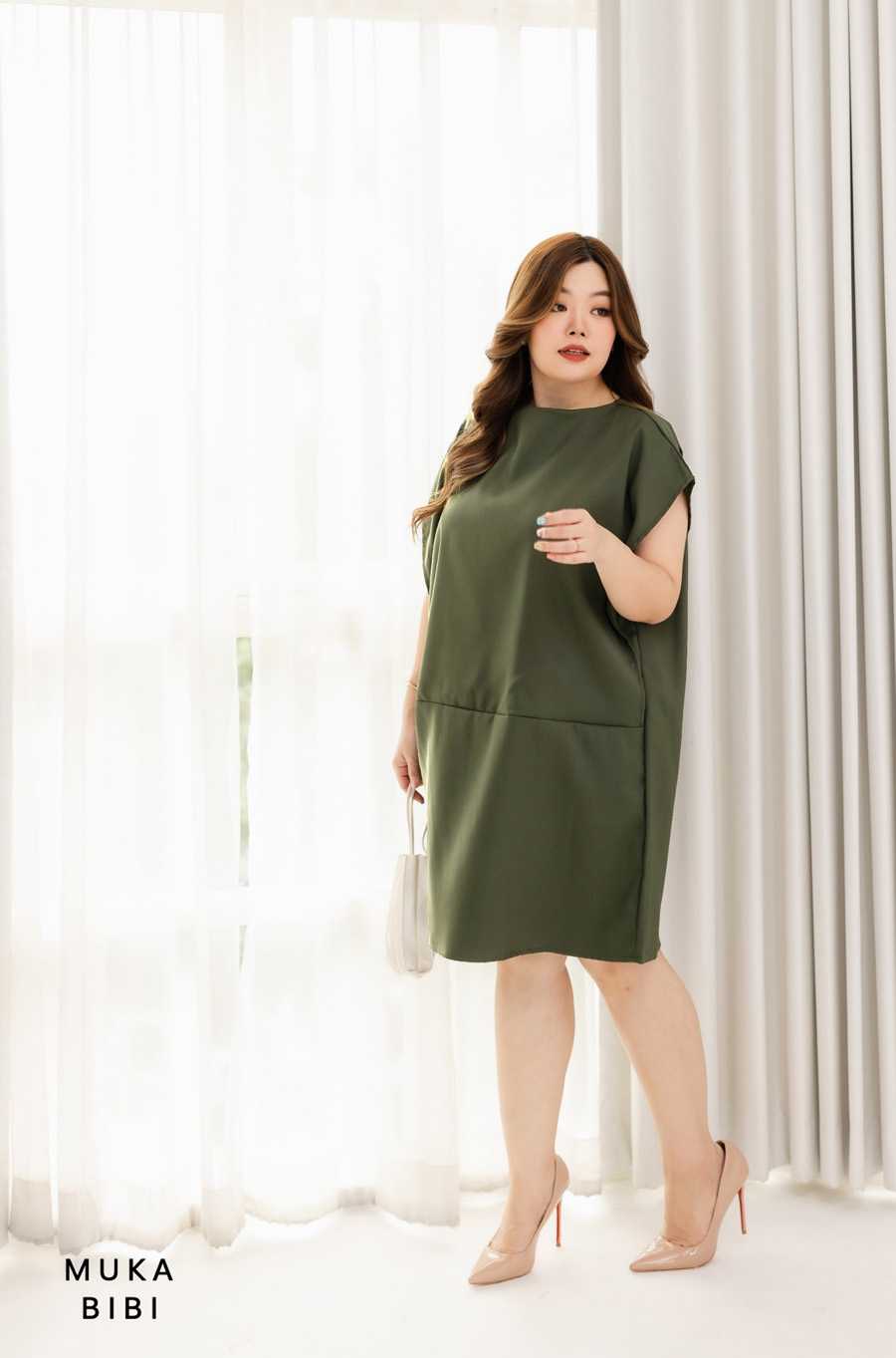 MUKA BIBI_PERRI Dress Olive