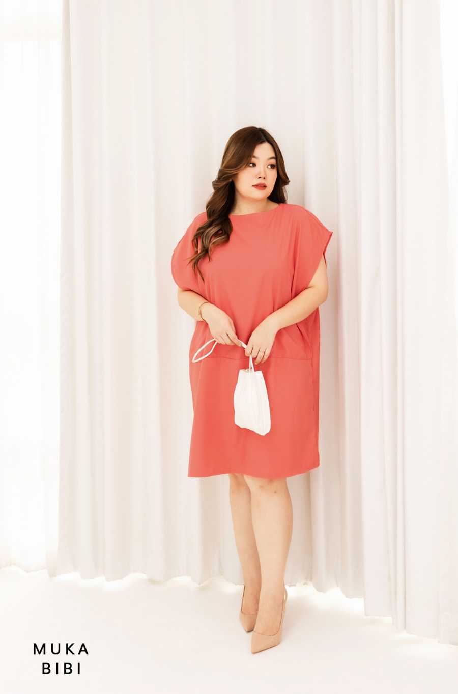 MUKA BIBI_PERRI Dress Coral