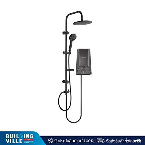 MAZUMA เครื่องทำน้ำอุ่น รุ่น IONIQ 5.5 พร้อม RAIN SHOWER สีดำ