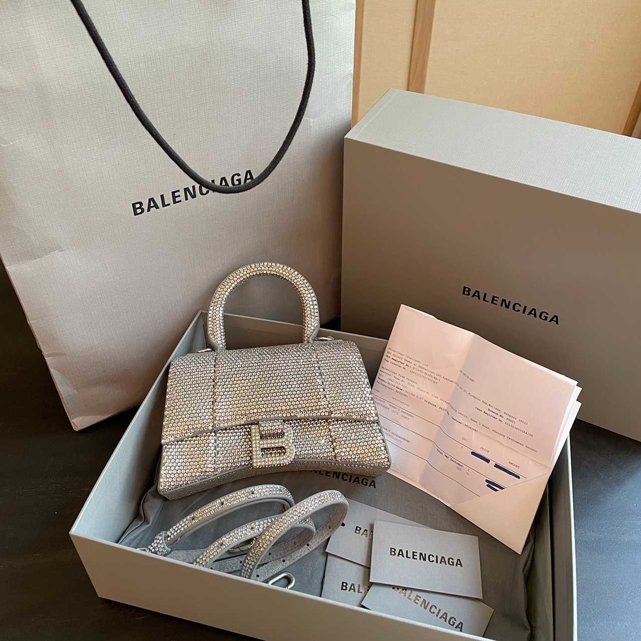 CO230309003 / Balenciaga / Hourglass With Rhinestones SHW