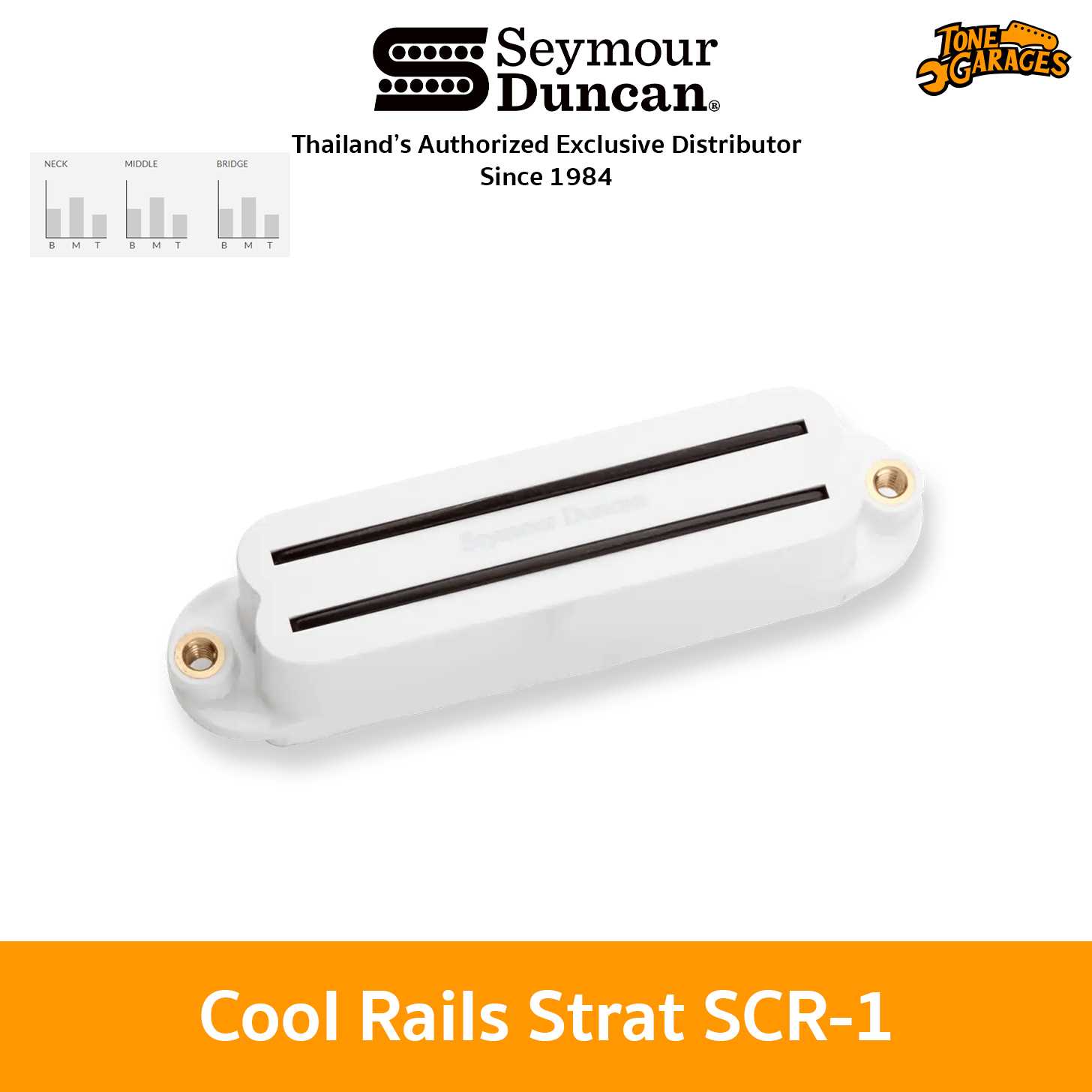 Seymour Duncan Cool Rails for Strat ปิ๊กอัพกีต้าร์ไฟฟ้า ตำแหน่ง Neck/Middle