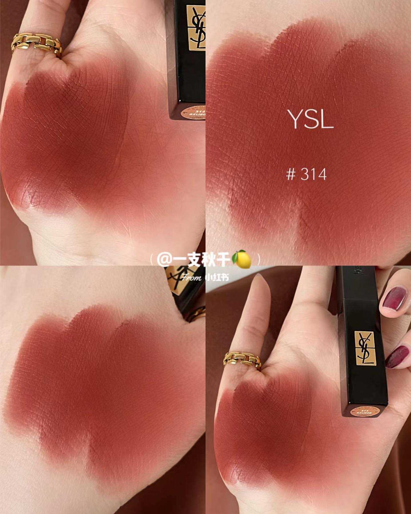Yves Saint Laurent Rouge Pur Couture The Slin Velvet Radical เบอร์ 314 Limitless Cinnabar