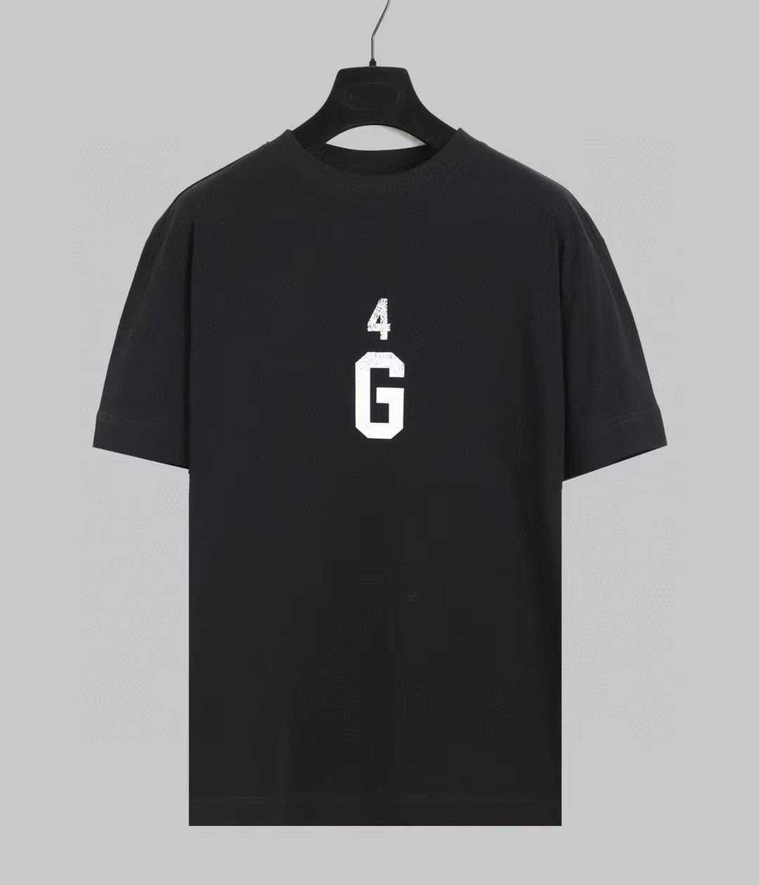 GIVENCHY 4G FRONT & BACK LOGO TEE BLACK เสื้อยืดคอกลมแขนสั้น แบรนด์จิวองชี่