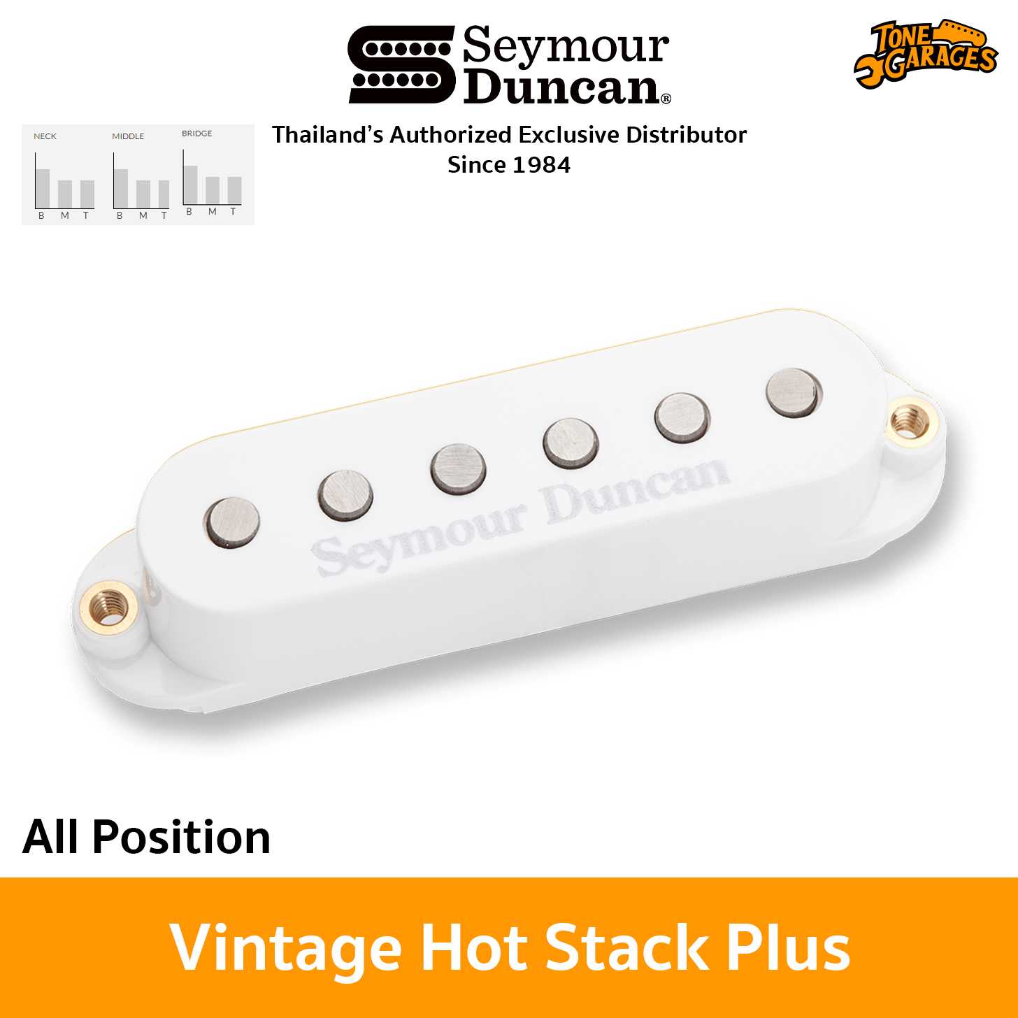 Seymour Duncan Vintage Hot Stack Plus STK-S7 Noiseless Pickups ปิ๊กอัพกีต้าร์ ใส่ได้ทุกตำแหน่ง