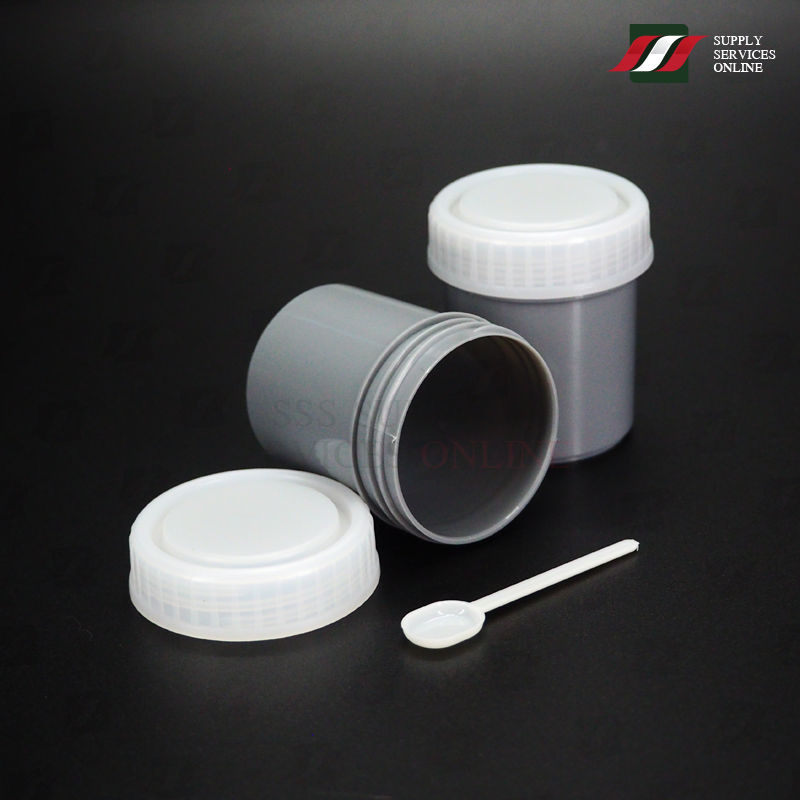 กระปุกเก็บอุจจาระพร้อมช้อน ราคาถูกมาก Container 40mL with Spoon/ 500 ใบ
