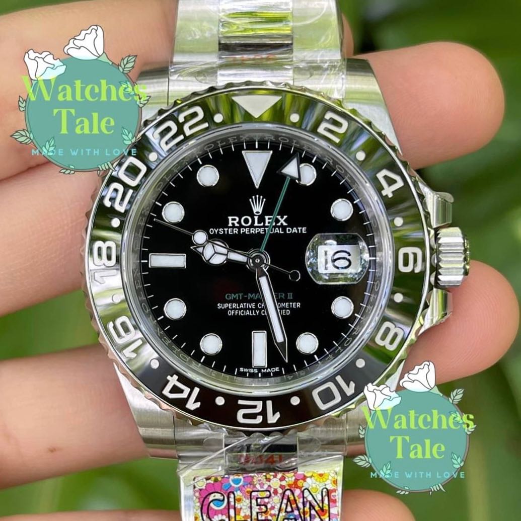 Rolex GMT-Master ll Black Ceramic Green Hand Ref.116710LN Clean