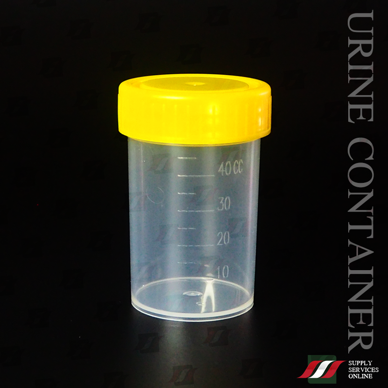 ✅ PP 60mL ฝาแดง / กระปุกเก็บปัสสาวะ สิ่งส่งตรวจ Urine Container PP / 1000 ใบ