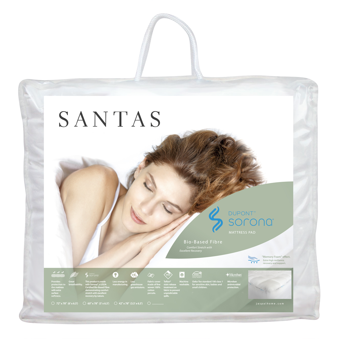 SANTAS ผ้ารองกันเปื้อน Dupont™ Sorona® แบบรัดมุม  6 ฟุต