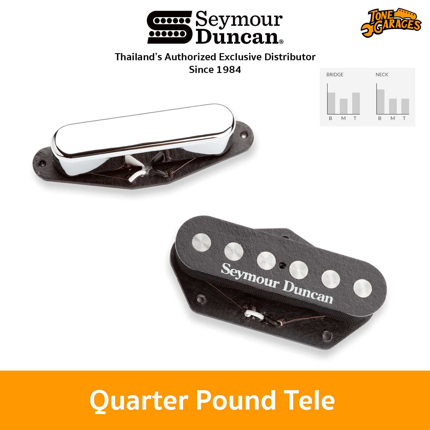Seymour Duncan Pickups Quarter Pound Tele Neck & Bridge (STR-3 & STL-3)