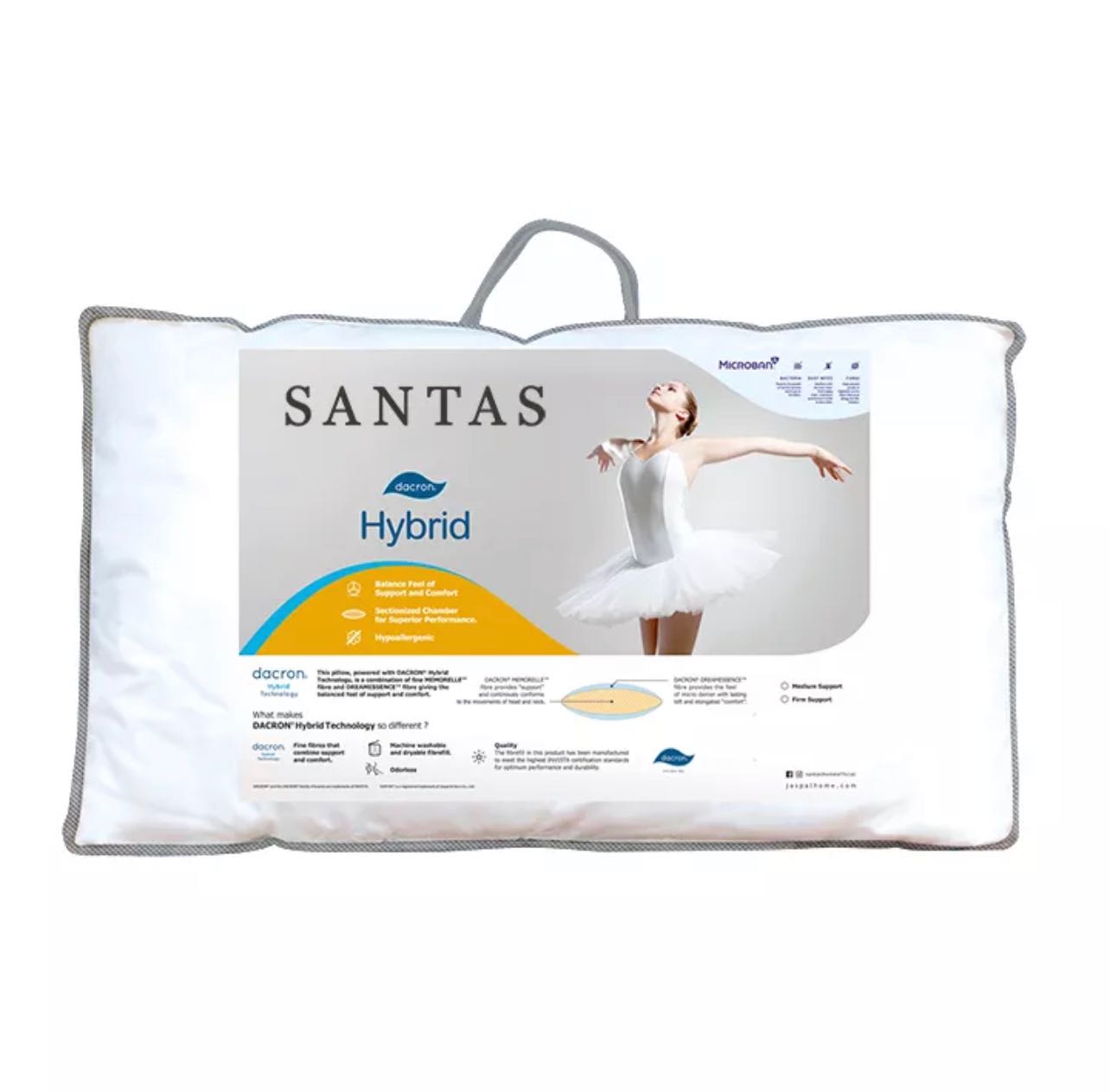 SANTAS หมอนหนุน - รุ่น DACRON® HYBRID MEDIUM SUPPORT