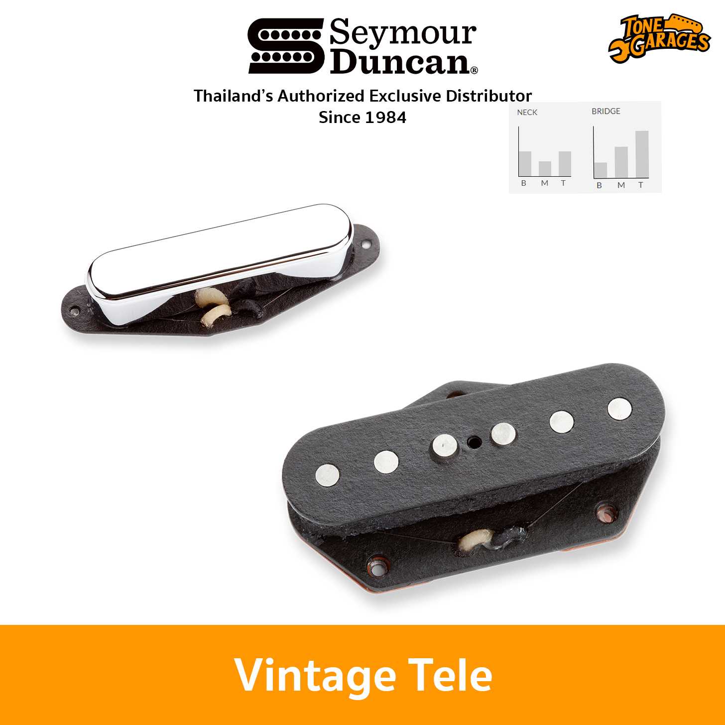 Seymour Duncan Pickups Vintage Tele Neck & Bridge (STR-1 & STL-1)