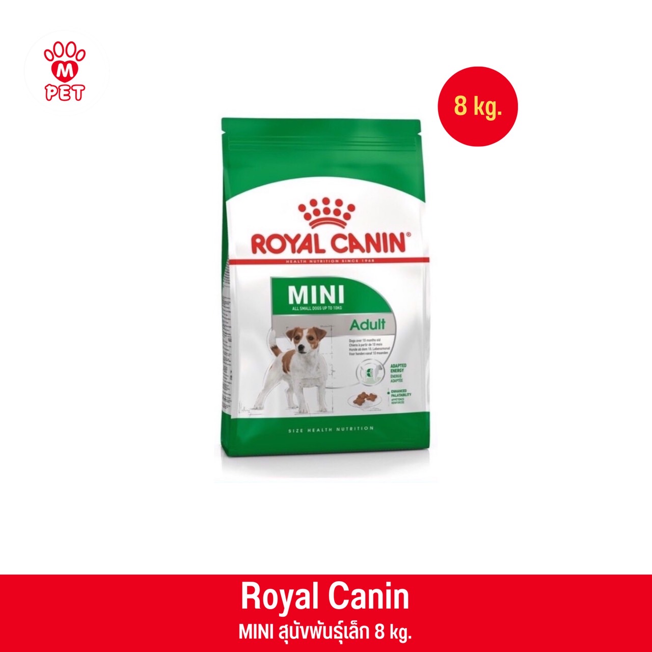MINI ADULT 8kg. สุนัขโตพันธุ์เล็ก