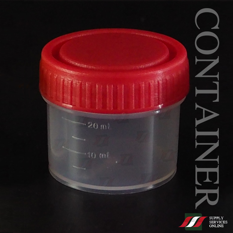 ✅ PP 30mL ฝาแดง iCON / กระปุกเก็บปัสสาวะ สิ่งส่งตรวจ Urine Container PP / 500 ใบ