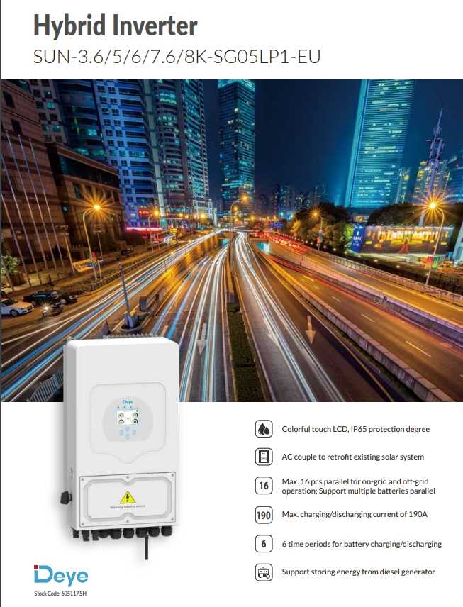Hybrid on/off grid inverter 5kW พร้อมWIFI และ CT กันย้อน ระบบแบต48V