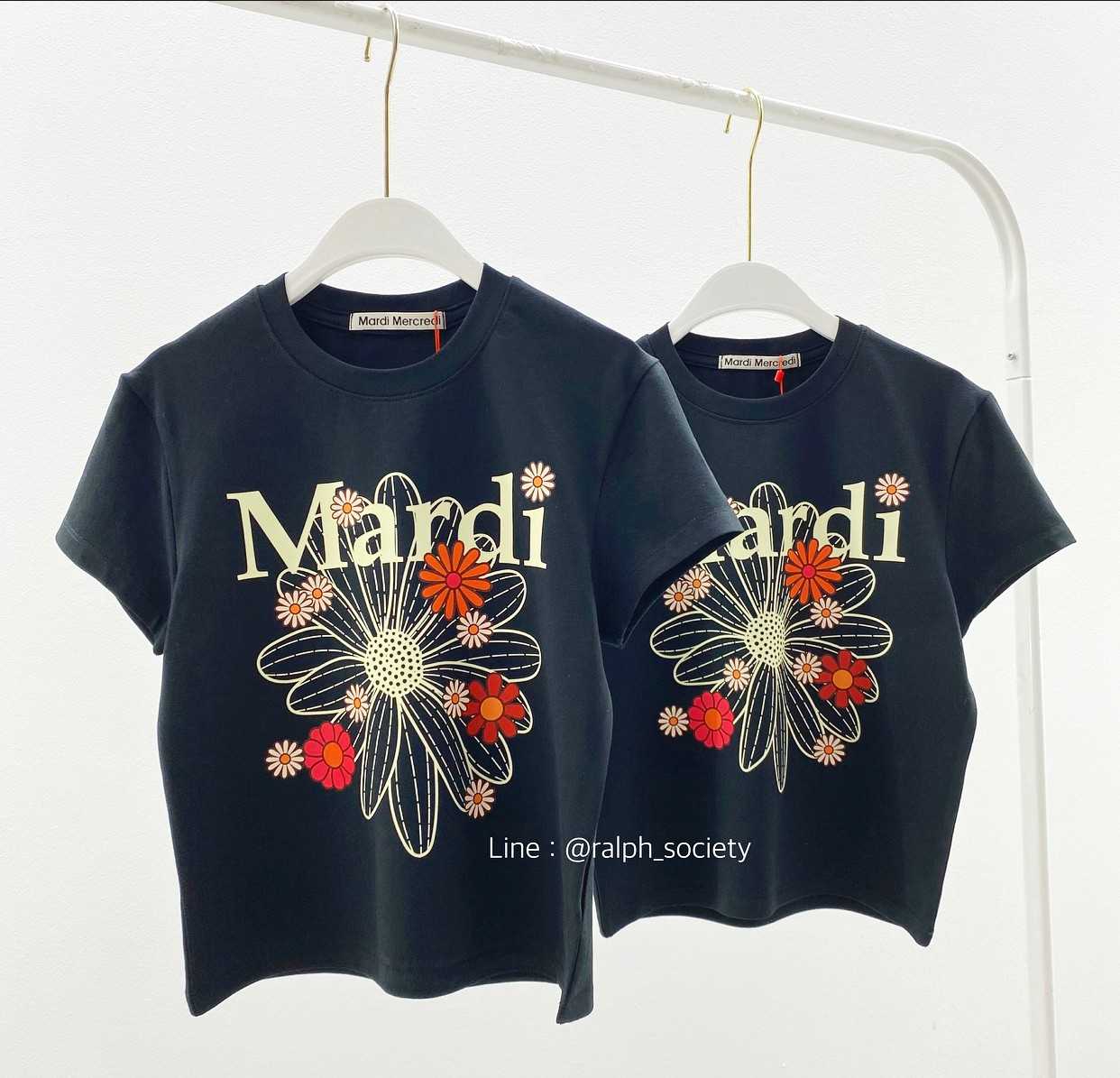 Mardi Cropped flower T-shirt