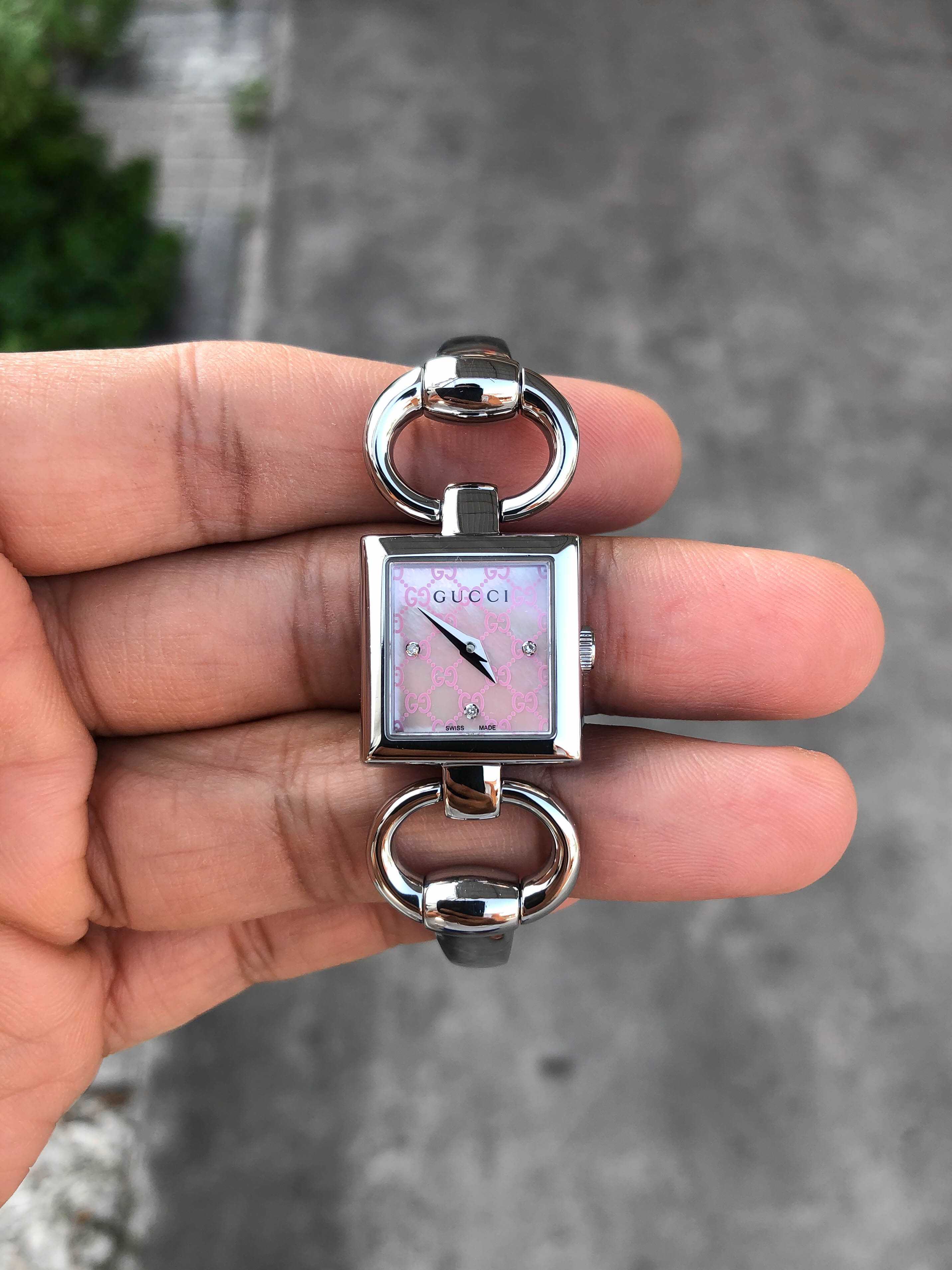 Gucci Tornabuoni Diamond Lady Size Quartz หน้ามุก