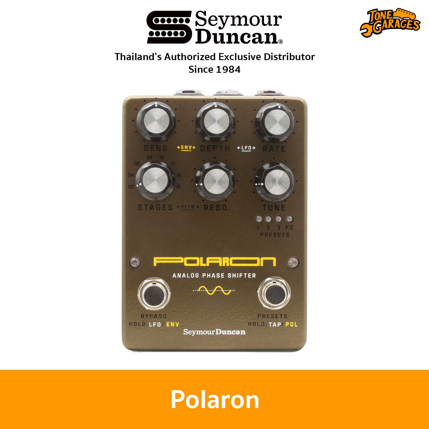 Seymour Duncan Polaron Analog Phase Shifter Pedal เอฟเฟคกีต้าร์ไฟฟ้า Made in USA