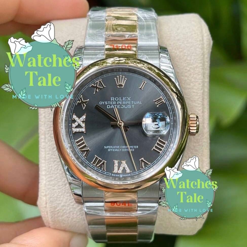 Rolex Datejust 36mm. Diamond  ( VI,IX ) Ref.126201