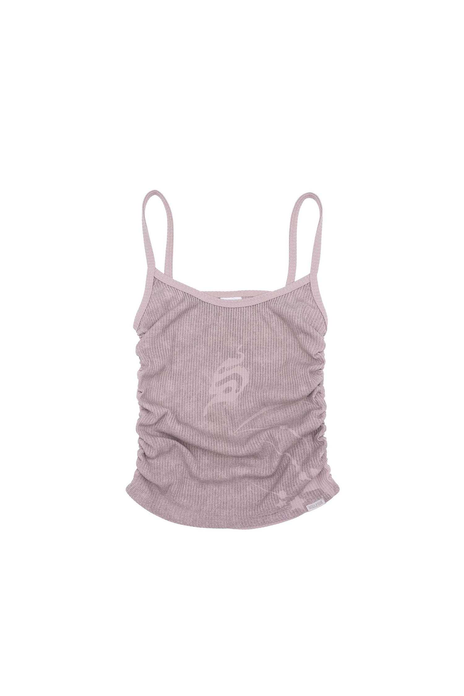 (pre,รวมส่ง) side shirring sleeveless top /Sculptor
