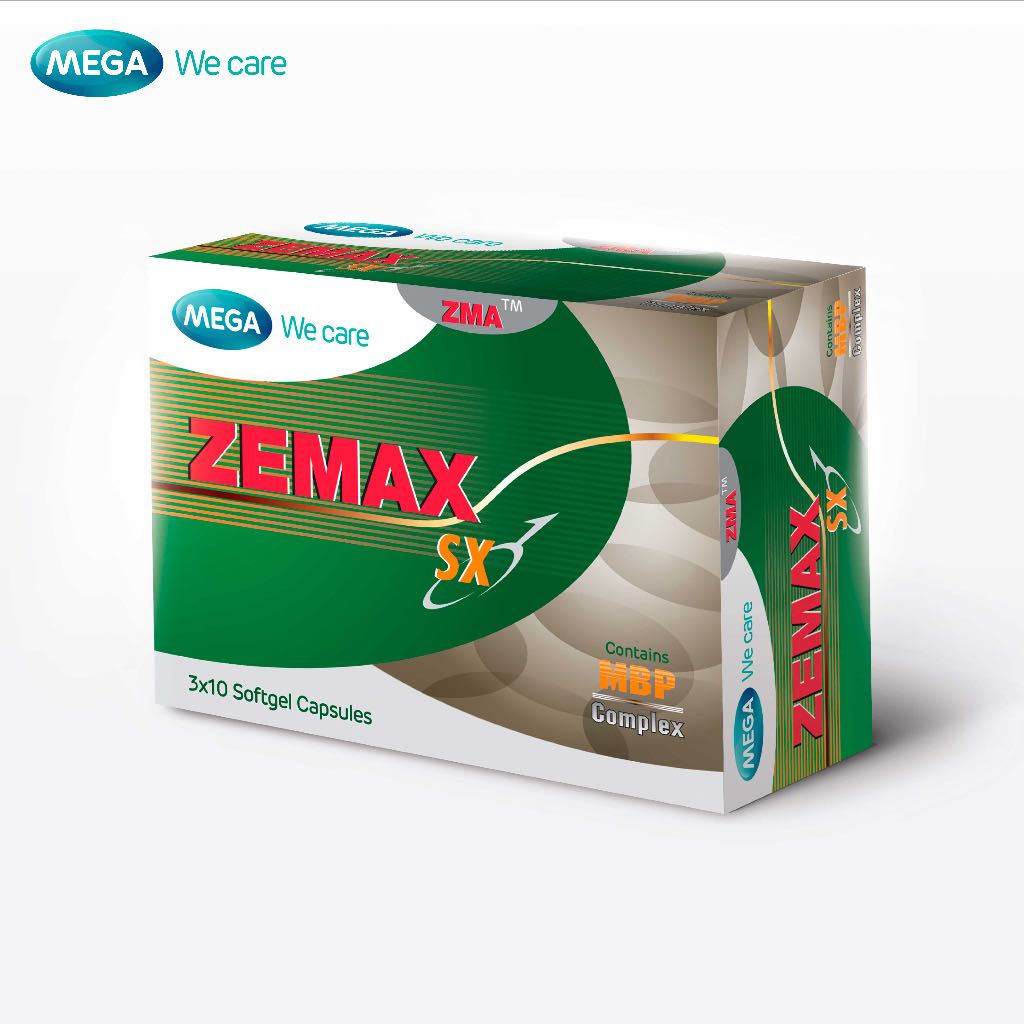 ￼MEGA We care เมก้าวีแคร์ ZEMAX SX (30 's ) ที ซีแมกซ์ เอสเอ็กซ์ ผลิตภัณฑ์เสริมอาหาร 30 เม็ด