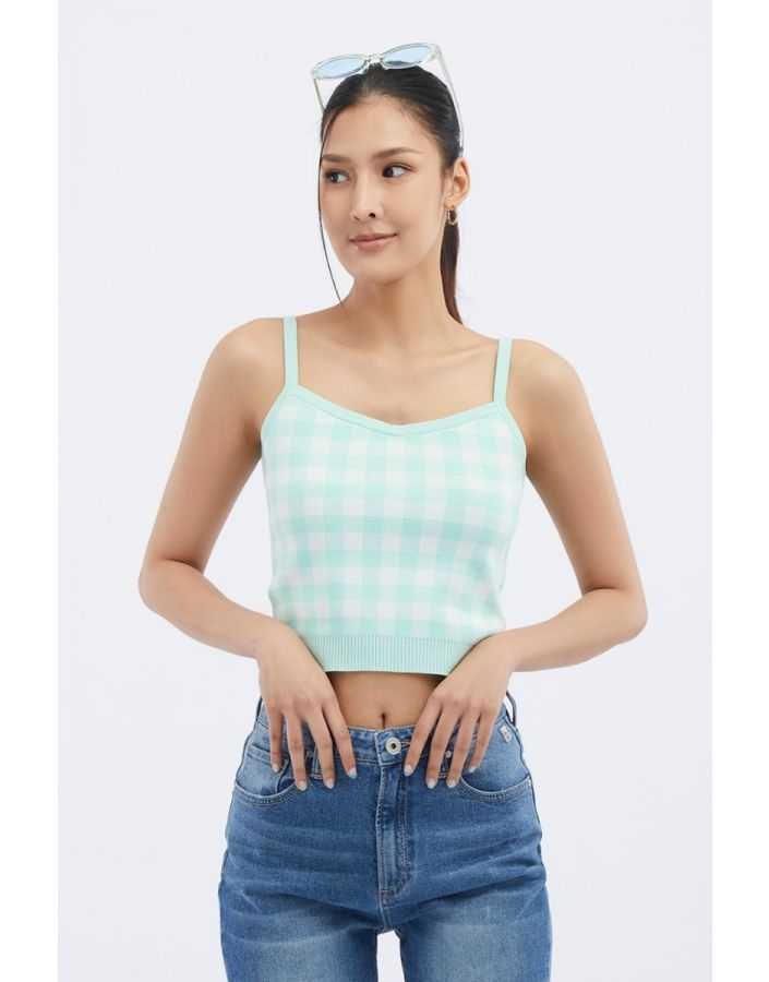 เสื้อกล้ามลายตาราง | Gingham Tank Top | 05743| SWRKTTT0574370
