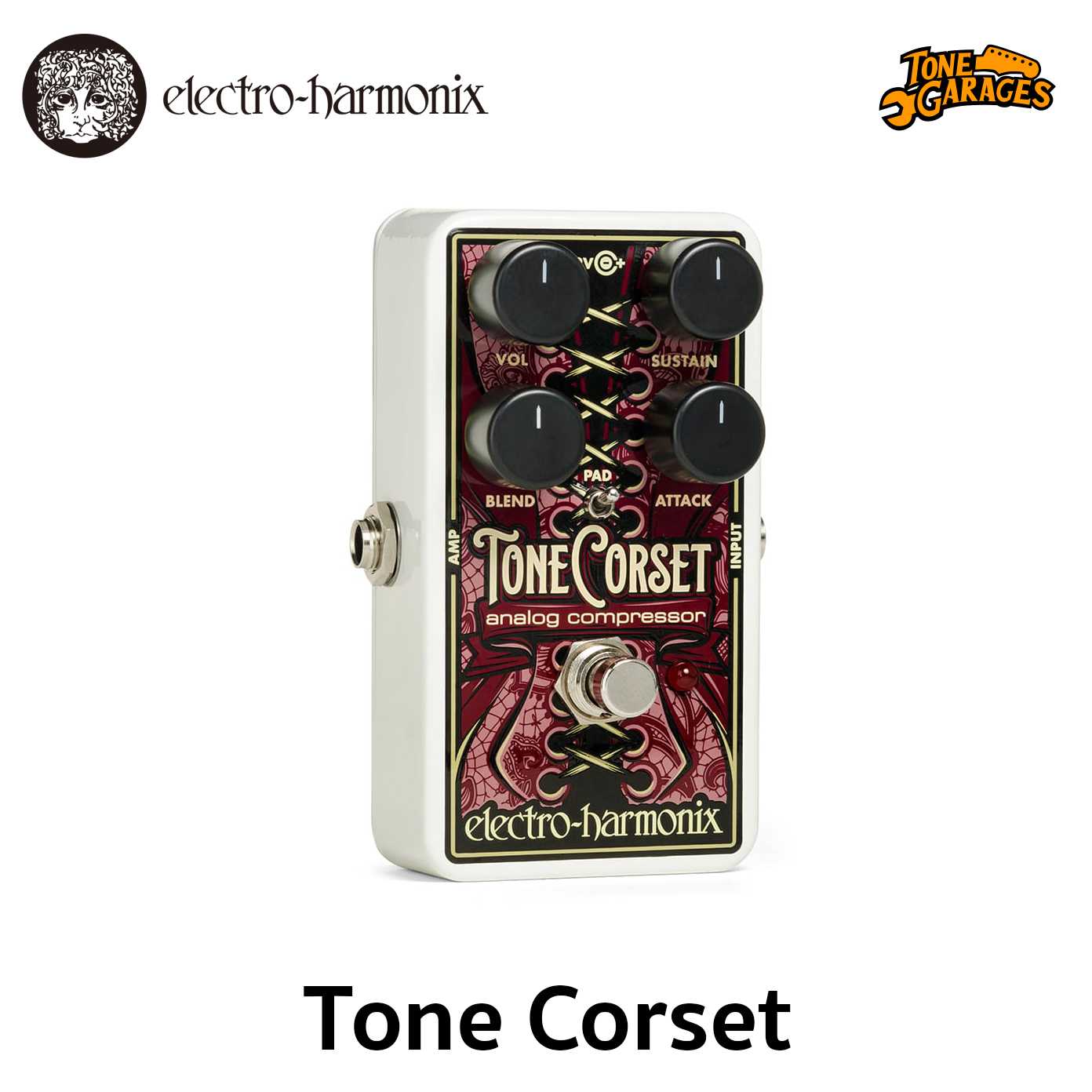 Electro Harmonix Tone Corset Analog Compressor เอฟเฟคกีต้าร์ คอมเพรซเซอร์ Made in USA