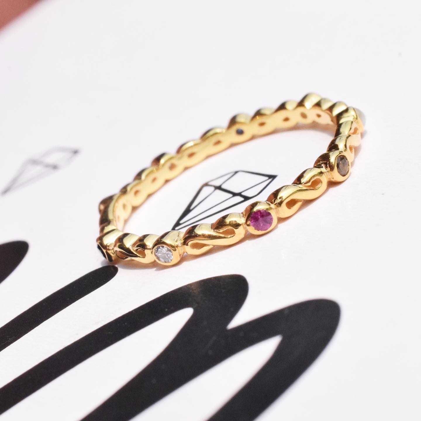 แหวนนพเก้า mini infinity #miniminfinity #minim9luckygems #minimนพเก้า R539