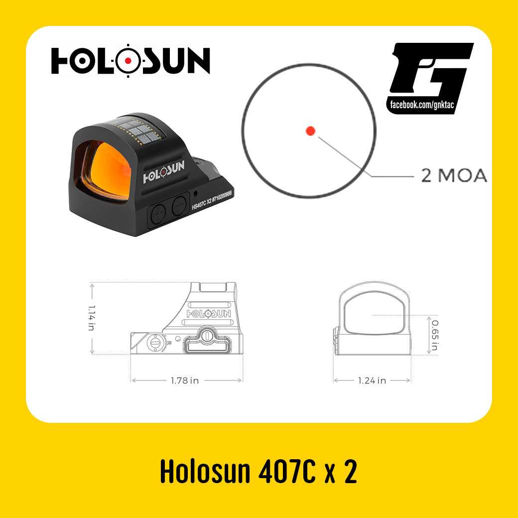 Holosun HS407C / K x 2MOA