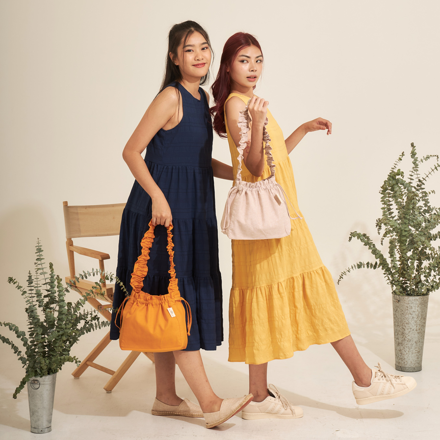 PETAL - Cotton shoulder bag กระเป๋าผ้าคอตตอนสะพายไหล่