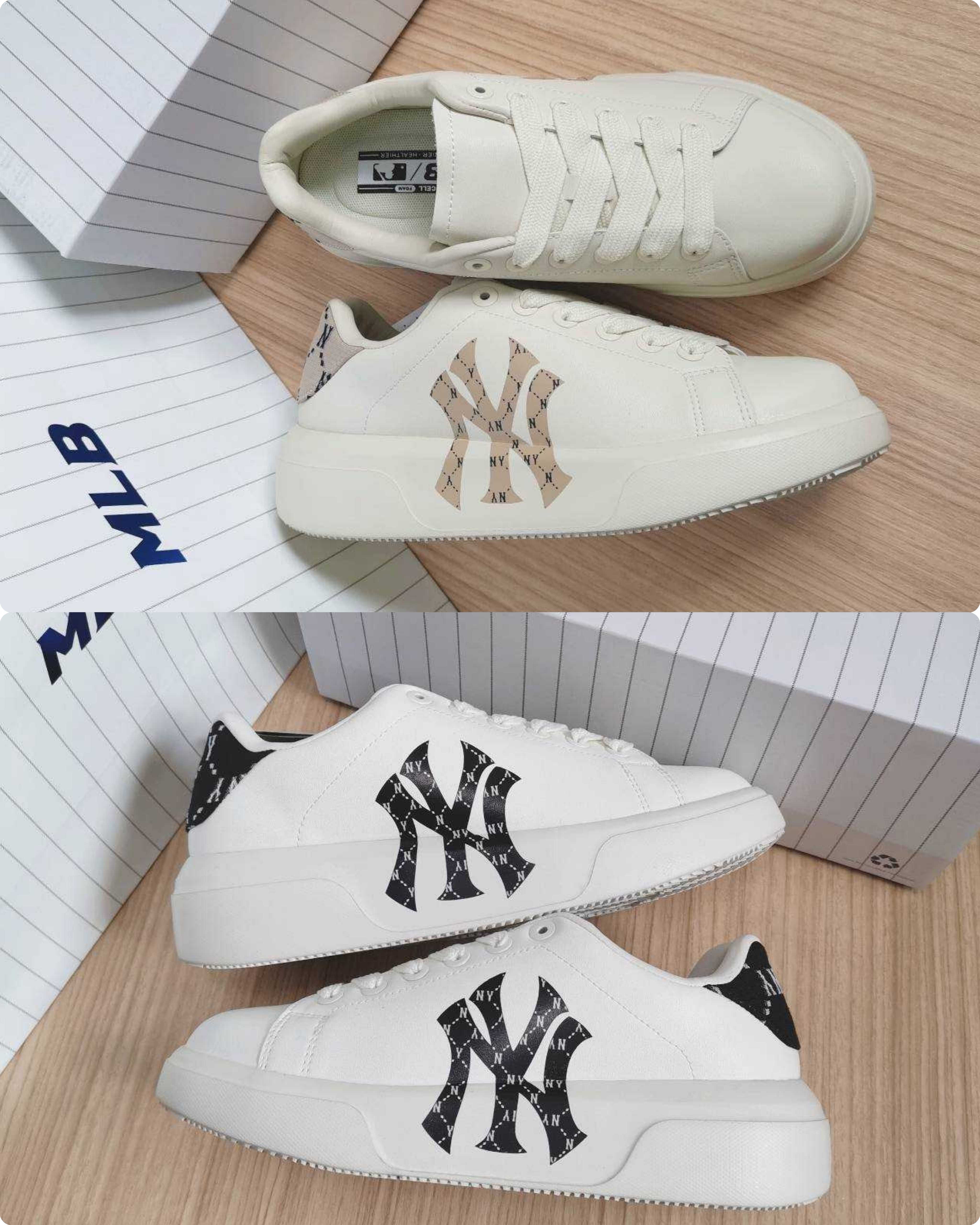 スニーカー [ MLB ] CHUNKY CLASSIC A HEEL MONOGRAM ☆関税込☆MLB☆Chunky classic base heel monogram☆ (MLB