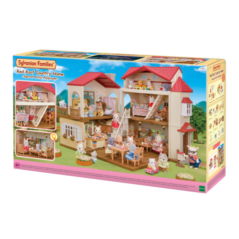 Sylvanian Families Red Roof Country Home -Secret Attic Playroom / บ้านเรดรูฟ คันทรี่ โฮม