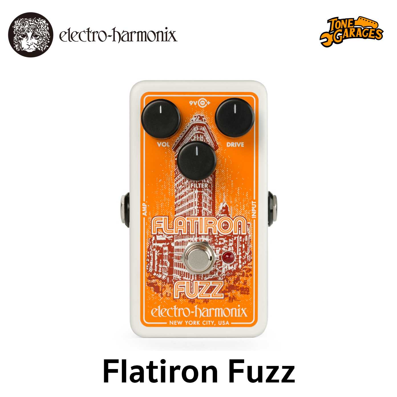 Electro Harmonix Flatiron Fuzz เอฟเฟคกีต้าร์ Classic OP-AMP Fuzz/Distortion