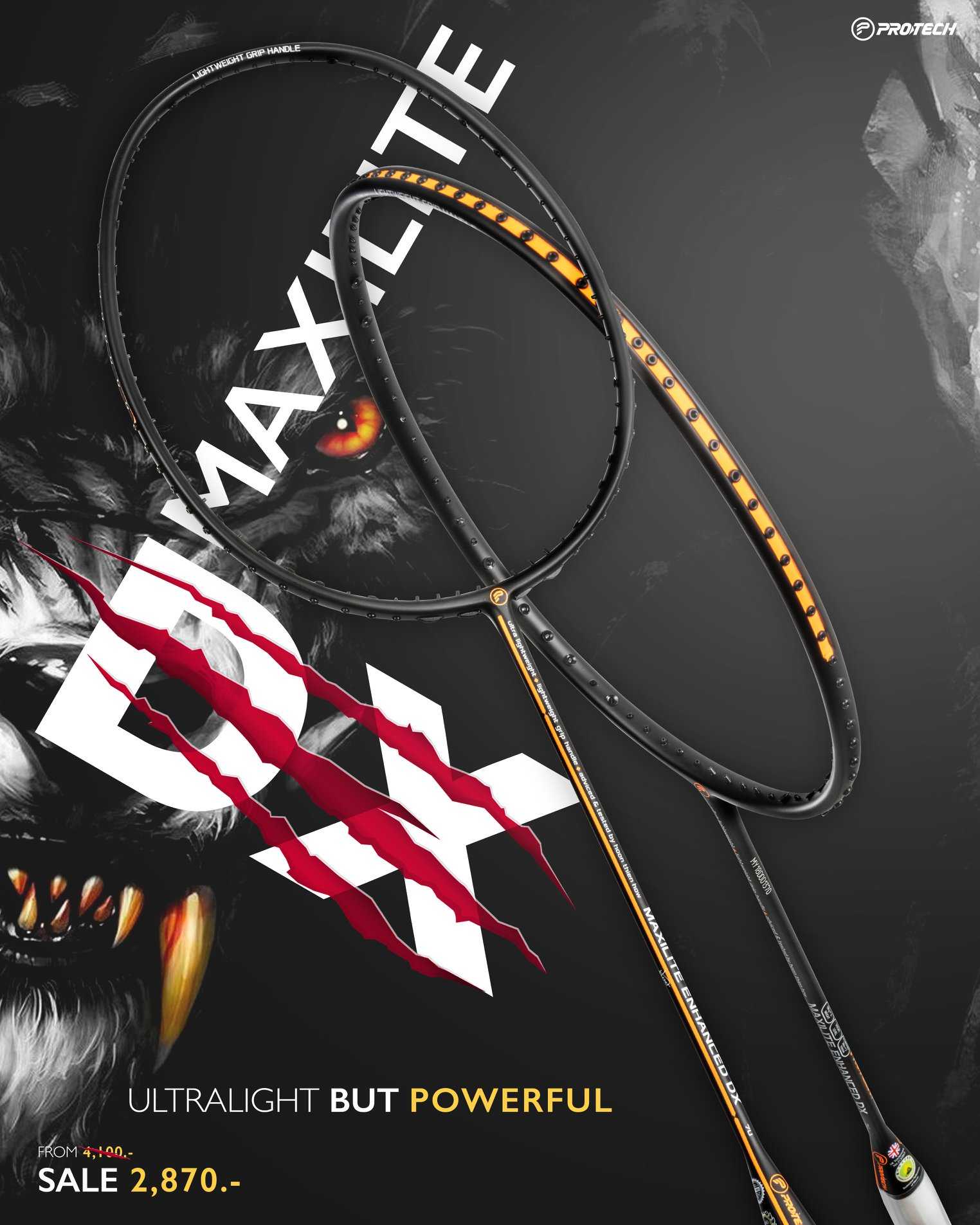 Protech Sports ไม้แบดมินตัน รุ่น Maxilite DX