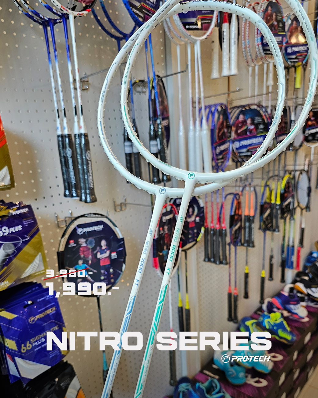 Protech Sports ไม้แบดมินตัน รุ่น Nitro 6000XT