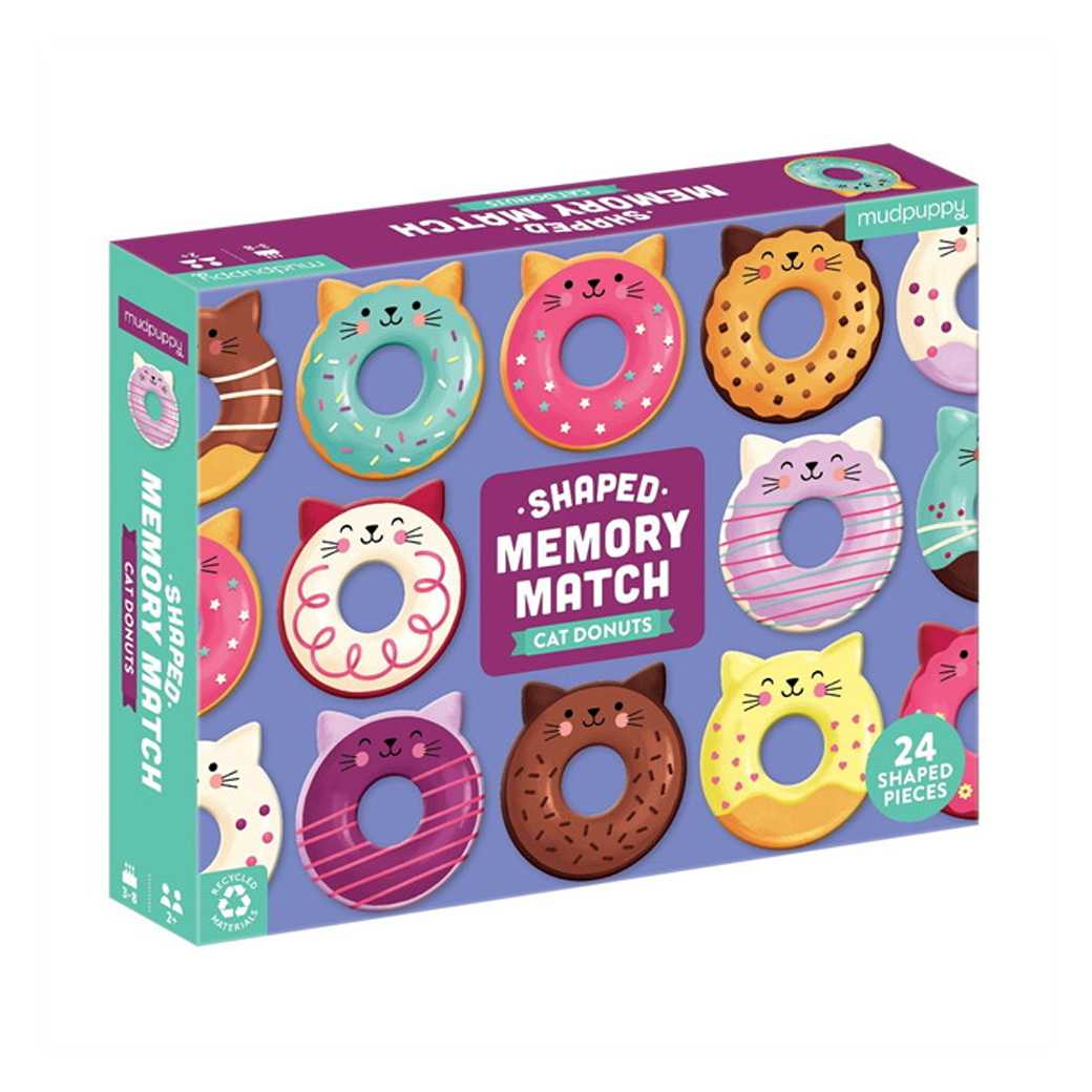 Mudpuppy Cat donuts shaped memory match เกมส์จับคู่