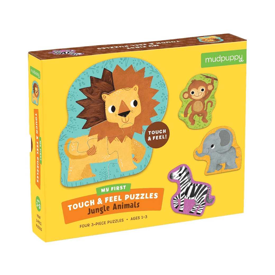 Mudpuppy   My First Touch & Feel Puzzles จิ๊กซอว์แบบสัมผัสพื้นผิวสำหรับเด็กเล็ก