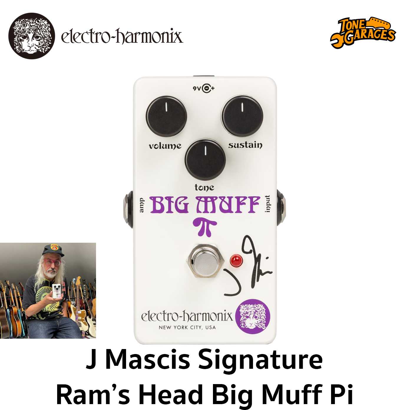 Electro Harmonix EHX J Mascis Signature Ram Head Big Muff Pi Fuzz Muff เอฟเฟคกีต้าร์