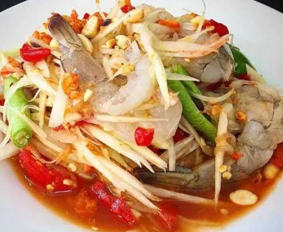 ตำไทยกุ้งสด
